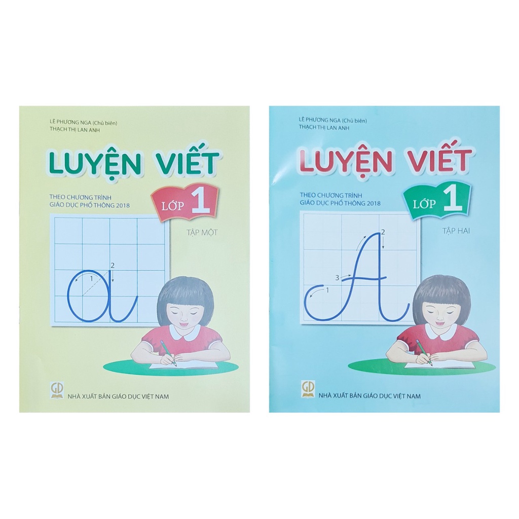 Sách - Combo Luyện viết lớp 1 tập 1+2 theo chương trình giáo dục phổ thông 2018 ( Lê phương Nga -chủ biên )