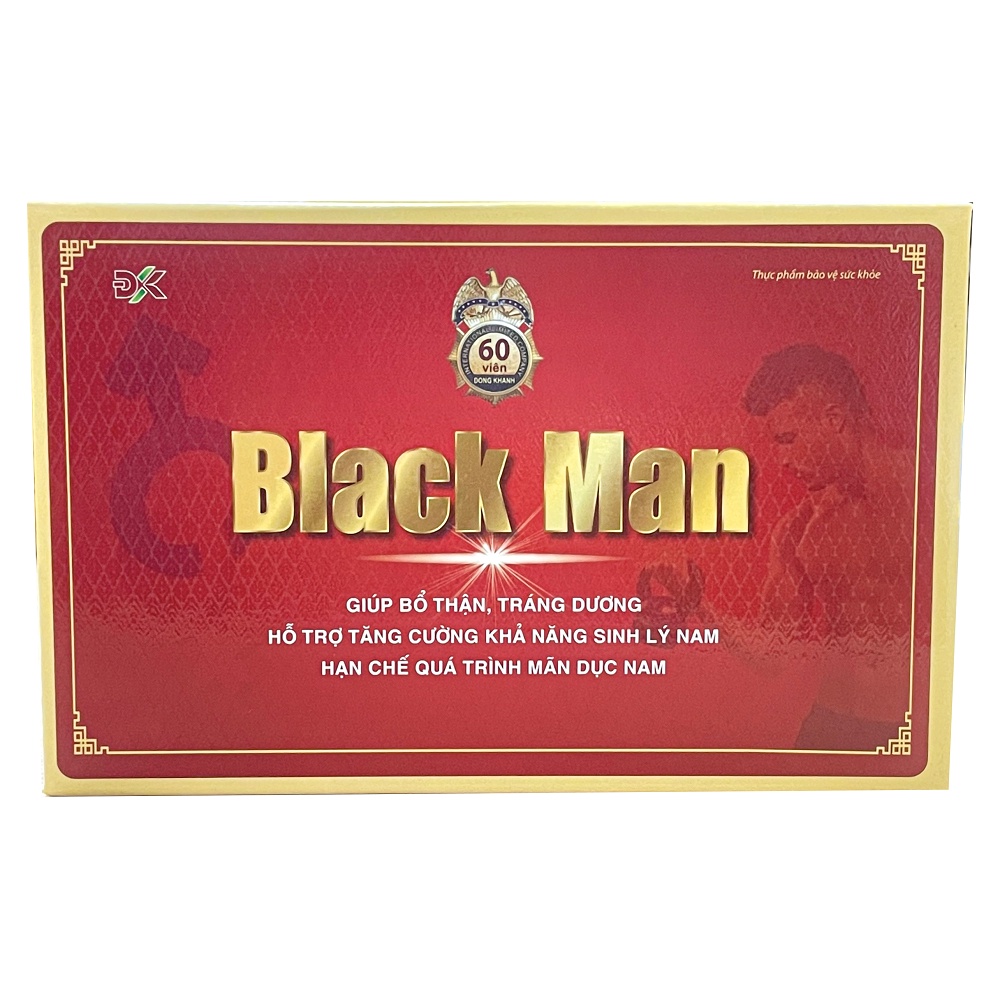 Viên Uống Tăng Cường Sinh Lý Nam Giới Black Man Fobelife Hộp 2 Lọ x 30 Viên