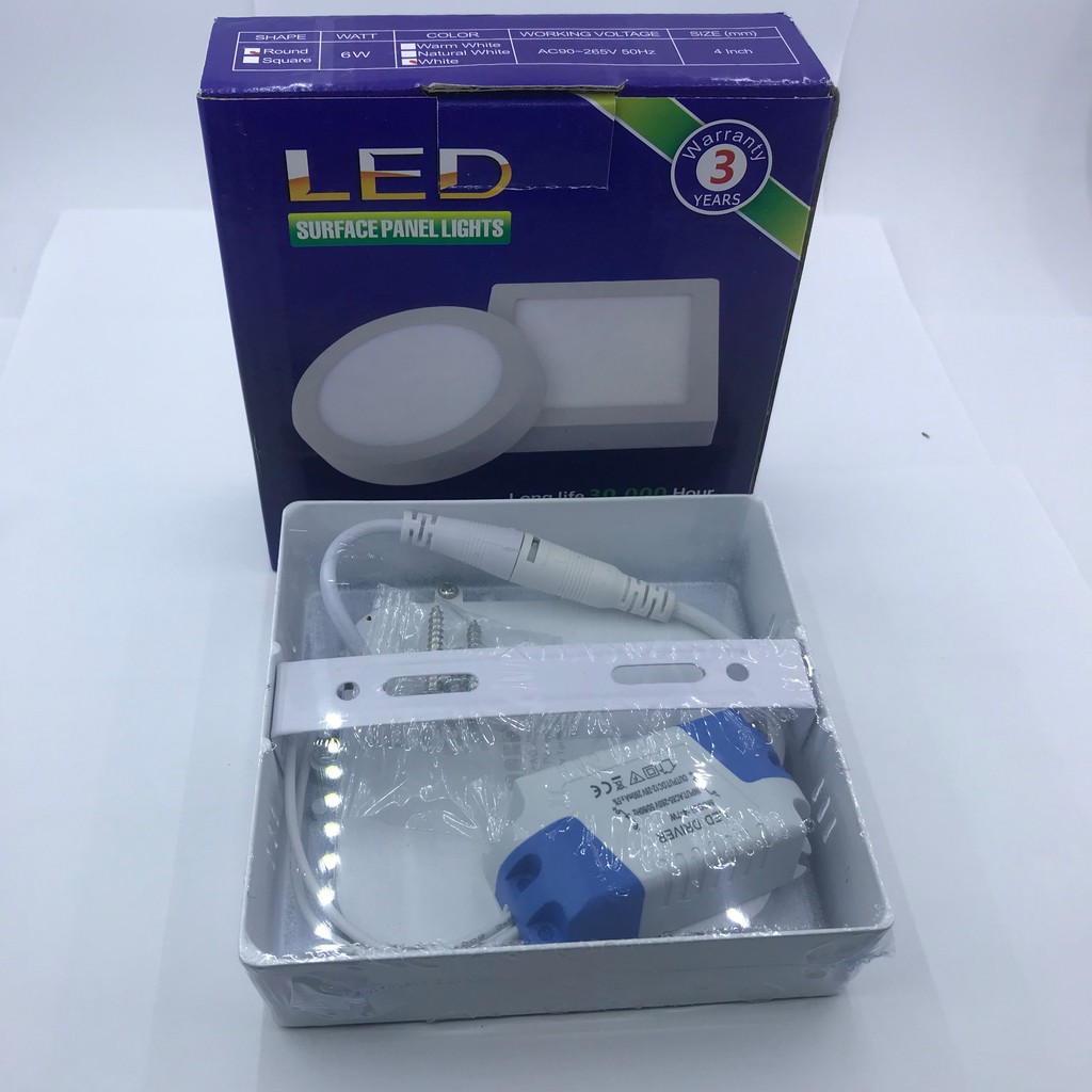 Đèn Ốp Nổi, Đèn Led Trần Trang Trí Panel Nổi Vuông 6-24w (Loại 1) siêu bền