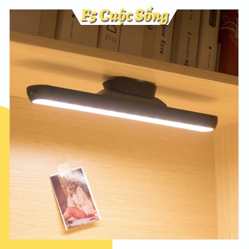 Đèn led có nam châm gắn tường, tủ, bàn làm việc, đèn học sạc tích điện 1800mAh màu đen