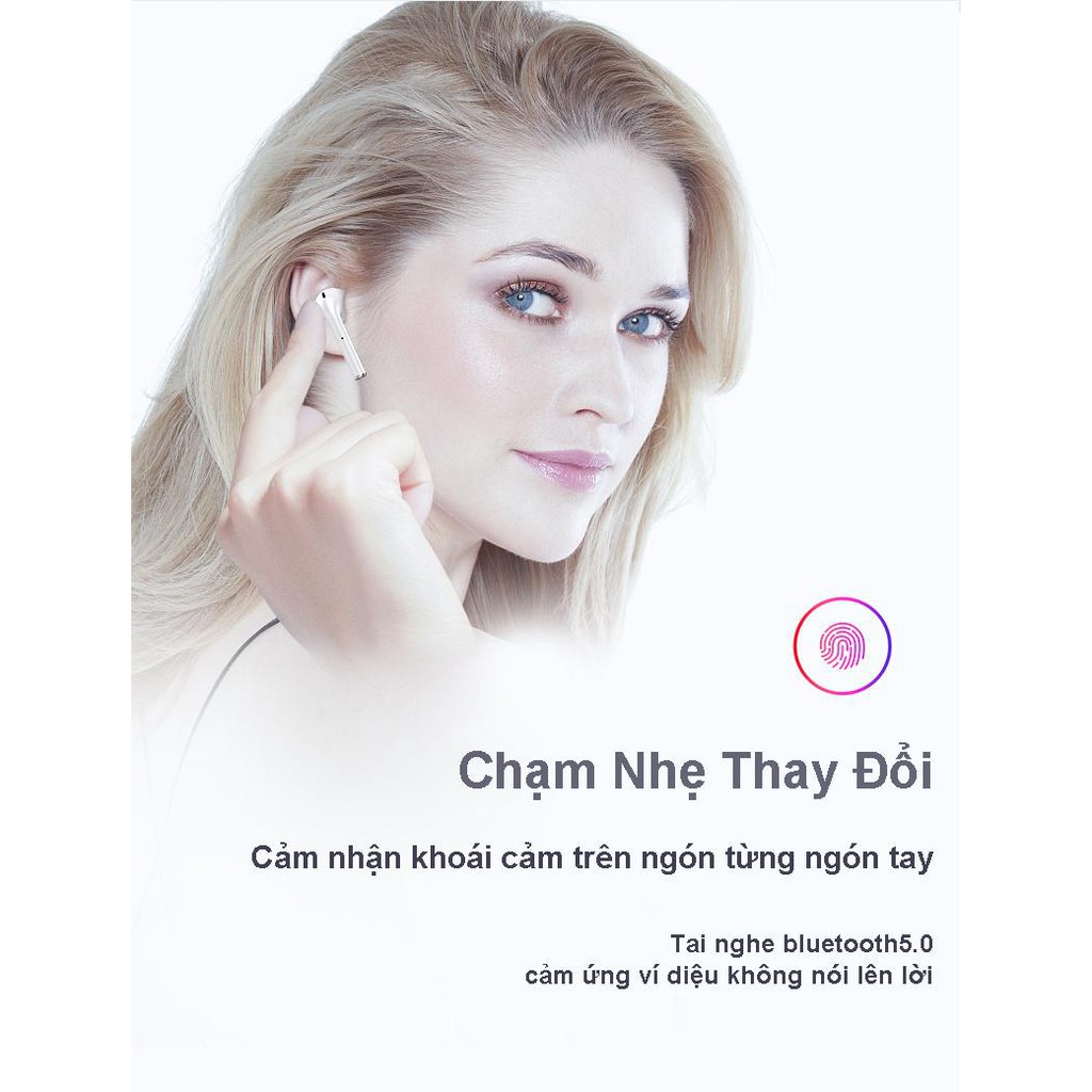 [Mã 2404EL10K giảm 10K đơn 20K] Tai nghe bluetooth i11 bluetooth 5.0 có cảm ứng, Tai nghe không dây cao cấp nút cảm ứng