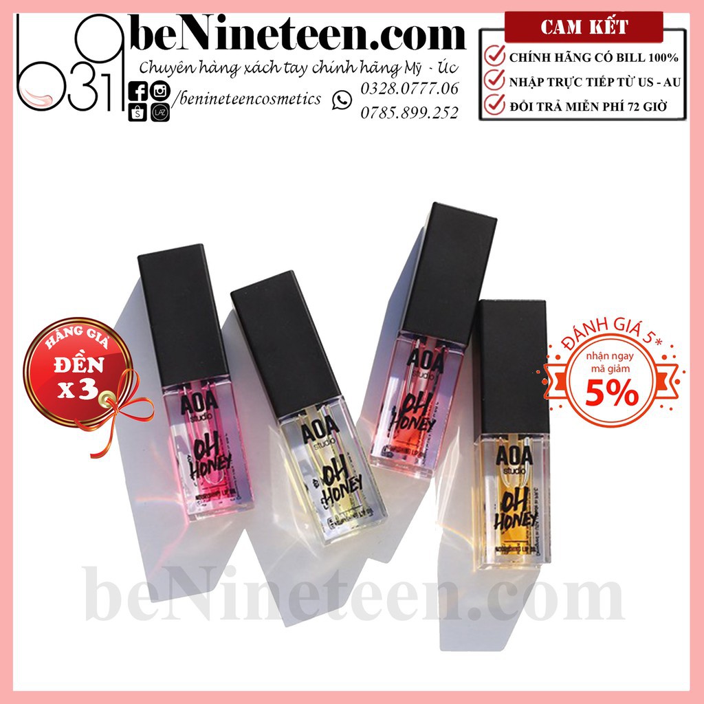 [AUTH CHUẨN MỸ] Son Dưỡng AOA Studio Oh Honey Lip Oil