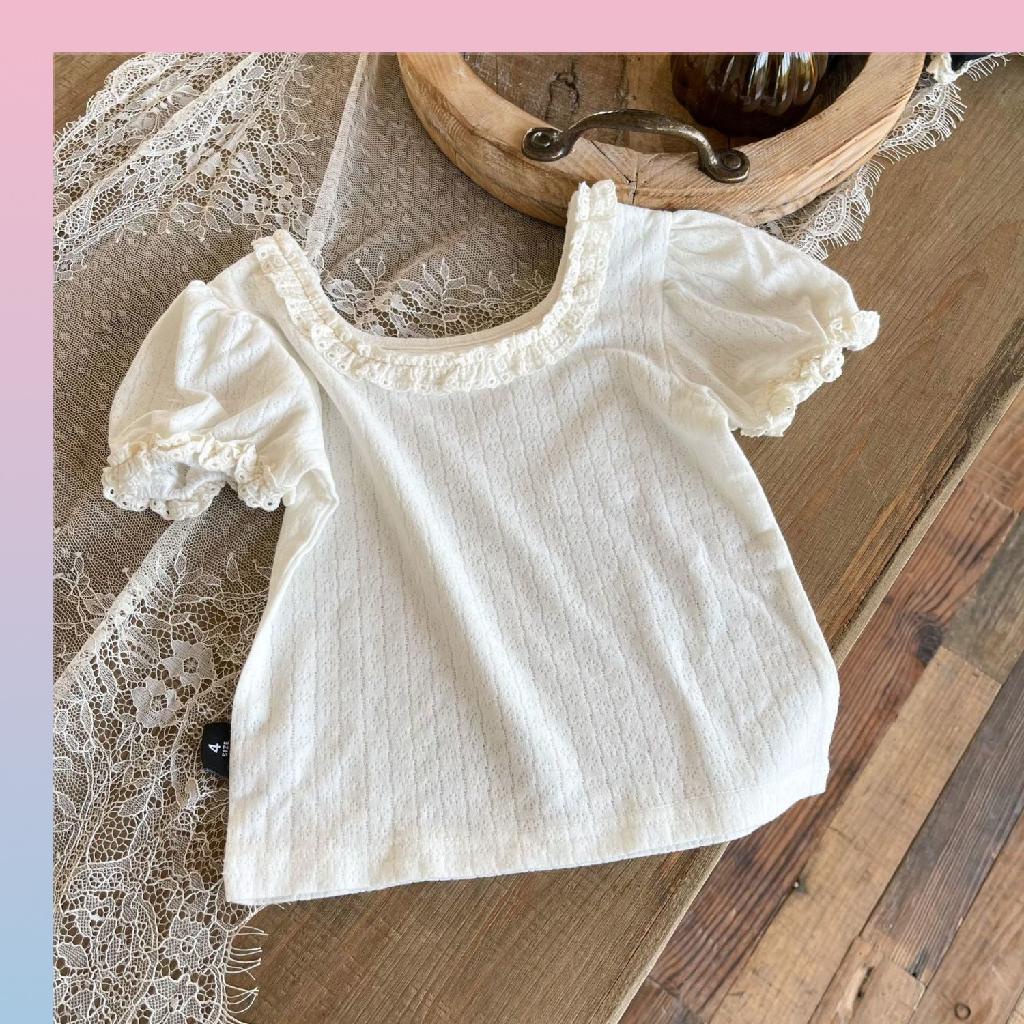 Áo Sơ Mi Tay Ngắn Thời Trang Mùa Hè Phong Cách Hàn Quốc Dễ Thương Dành Cho Bé Gái 2022