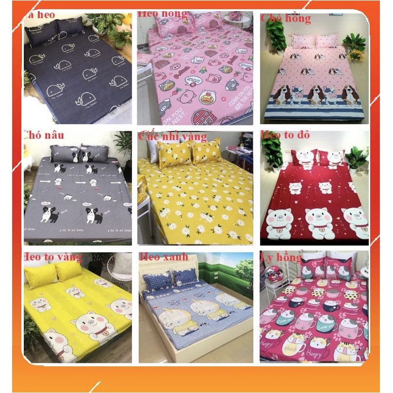 [XẢ KHO] Vỏ gối nằm 1 chiếc kích thước 40x60, gối ôm 1 chiếc kích thước 35x100 cotton poly có dây rút