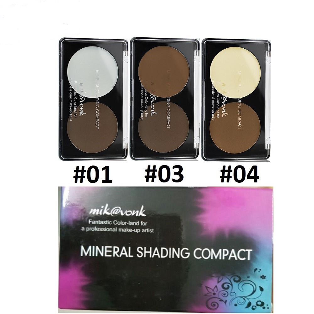 [Chính hãng] Phấn trang điểm tạo khối Mik@vonk Mineral Shading Compact