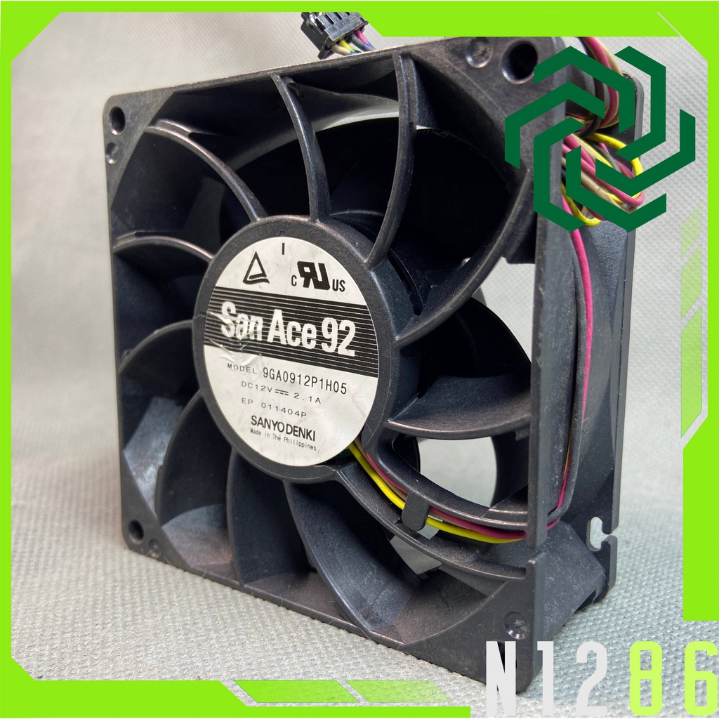 QUẠT TẢN NHIỆT SANYO 9 CM , SAN ACE 92, 12V 2.1A . GIÓ MẠNH 9GA0912P1H05