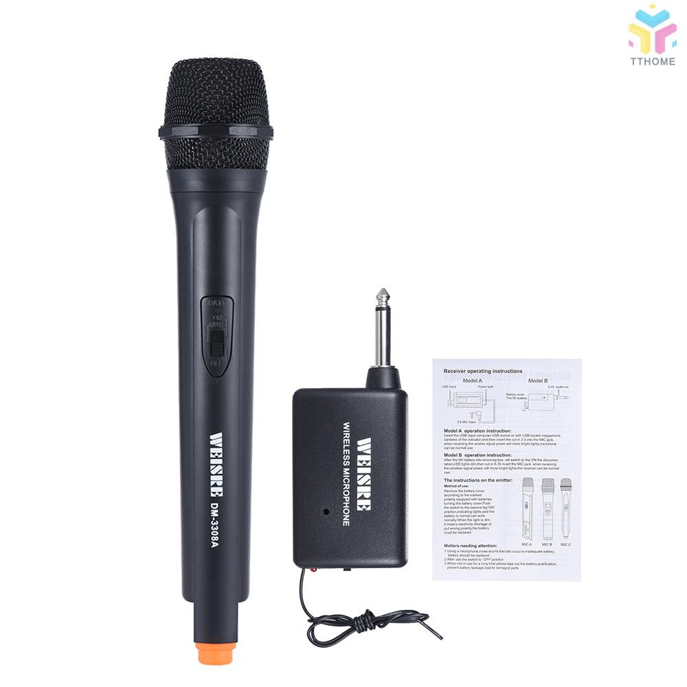 Microphone động khuếch đại giọng nói đơn hướng cầm tay không dây dành cho các buổi ca karaoke/hội họp/lễ lộc