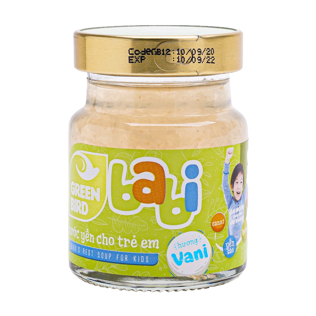 Nước yến Green Bird cho trẻ em hương vani Babi (Lốc 4 hũ)