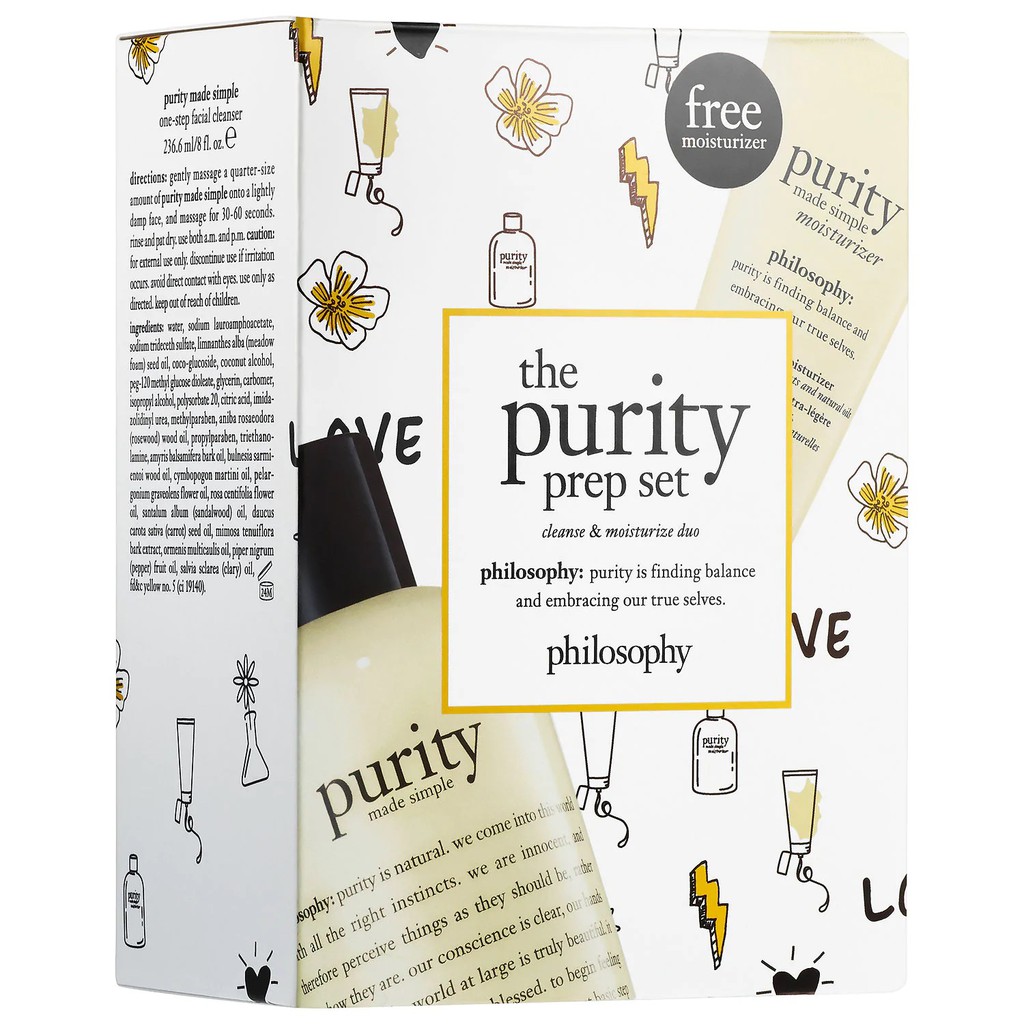 PHILOSOPHY - Set dưỡng da The Purity Prep Set Cleanse &amp; Moisturize Duo