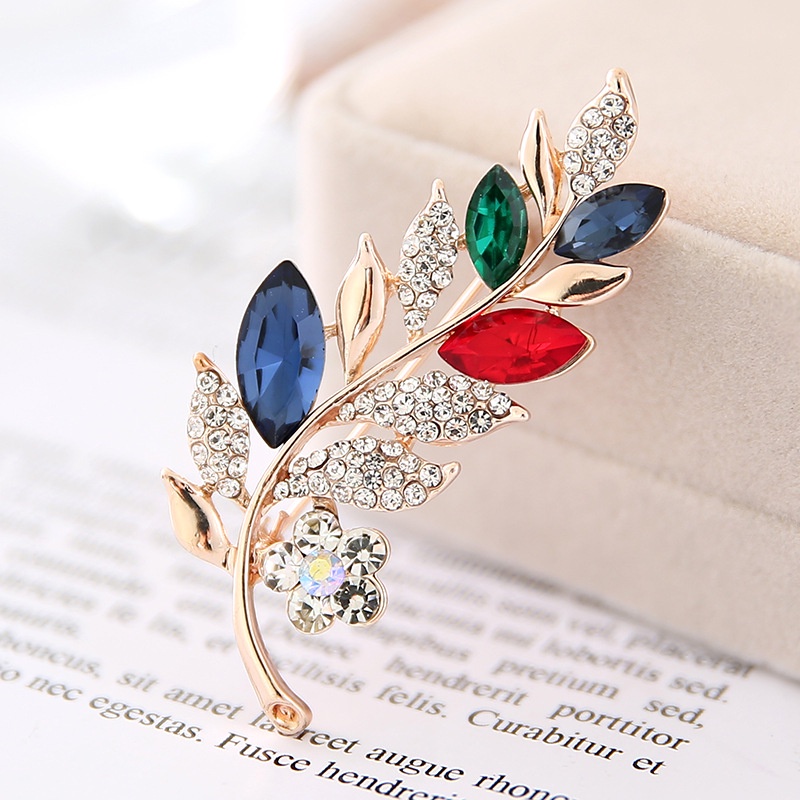 Trâm Cài Áo Kim Loại Hình Lá Cổ Điển Cho Nam Và Nữ