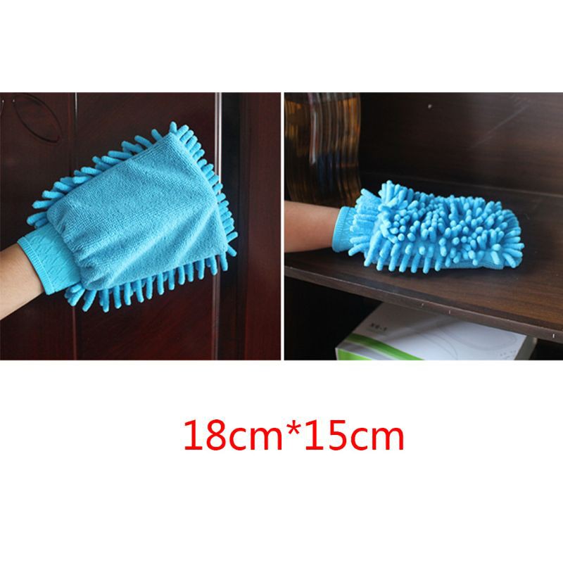 Găng tay rửa xe chất liệu microfiber mềm mại an toàn tiện dụng