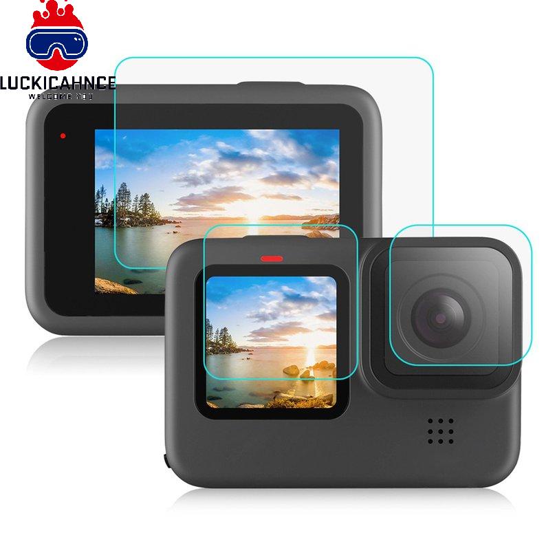 Set Kính Cường Lực Bảo Vệ Màn Hình LCD Cho Máy Ảnh Hero 9 Kèm Phụ Kiện | BigBuy360 - bigbuy360.vn