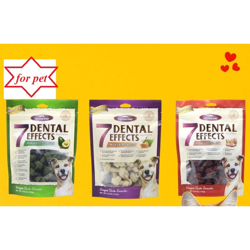 XƯƠNG 7DENTAL GẶM SẠCH RĂNG THƠM MIỆNG CHO CHÓ - BỔ XUNG CAN XI, CẢI THIỆN LÔNG