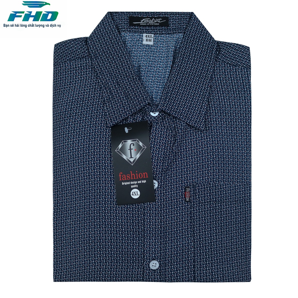 Áo sơ mi nam trung niên ngắn tay vải kate hàng chất vải mềm mịn, bền màu  FHDA011