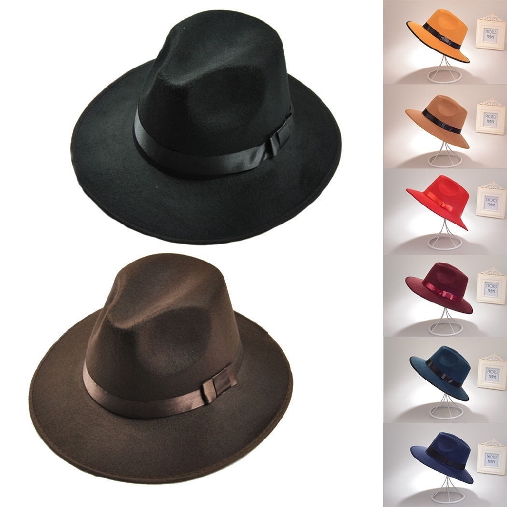 Nón phớt phong cách cổ điển thời trang Unisex