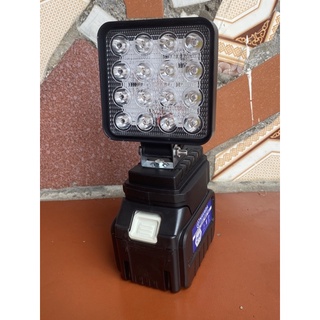 Đèn pin led makita, đèn pha led dùng pin makita 14.4-21V thiết kế bi cầu chiếu xa