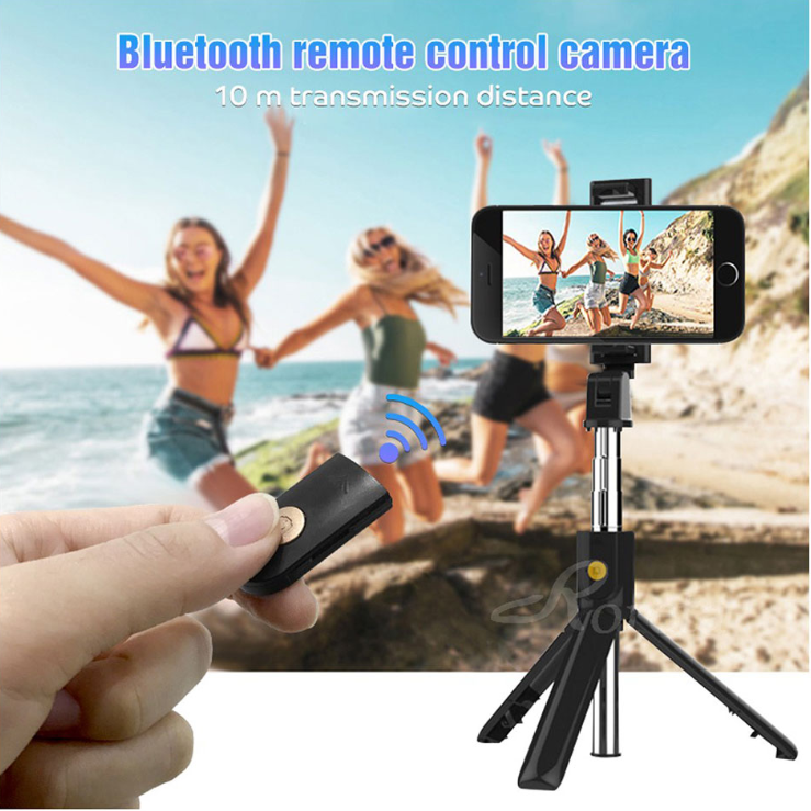 Gậy Chụp Ảnh Tự Sướng 3 Trong 1 Có Thể Gấp Gọn Cho Iphone Android