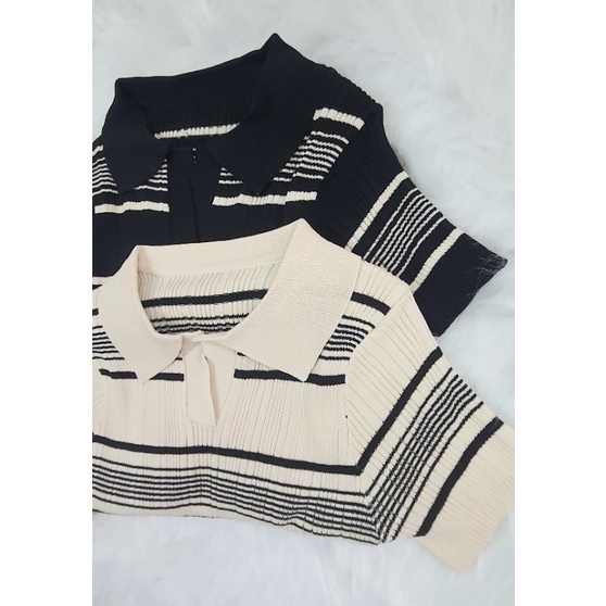 Váy len tăm body kẻ sọc