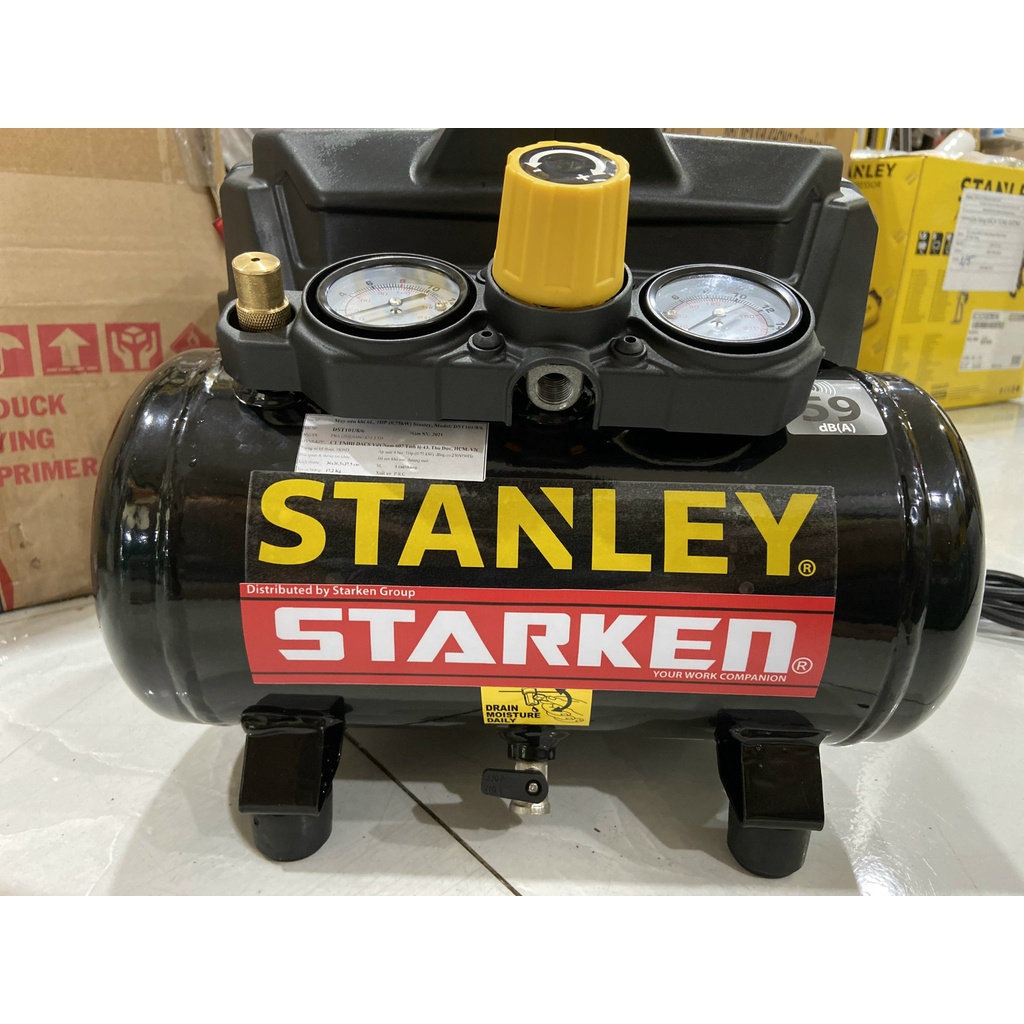 MÁY NÉN KHÍ SIÊU GIẢM ÂM STANLEY MODEL DST101/8/6
