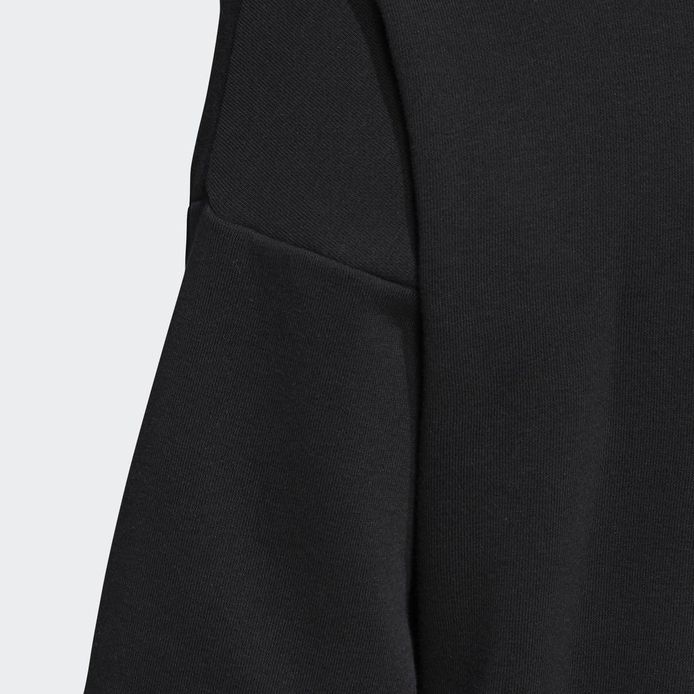 [Mã WABRD8 giảm 150K đơn 1 triệu] Áo hoodie huy hiệu thể thao dáng dài Nữ Màu đen FM1044 | BigBuy360 - bigbuy360.vn