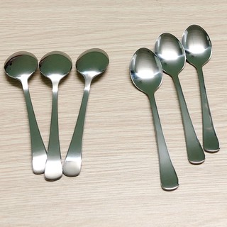 Muỗng cafe nhỏ cán vuông inox dài 12.5cm-Inox 430