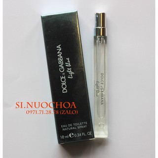 [ Auth ] Nước Hoa mini Dolce & Gabbana LIGHT BLUE 10ml
