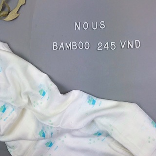 Nous - khăn sợi tre bamboo 6 màu