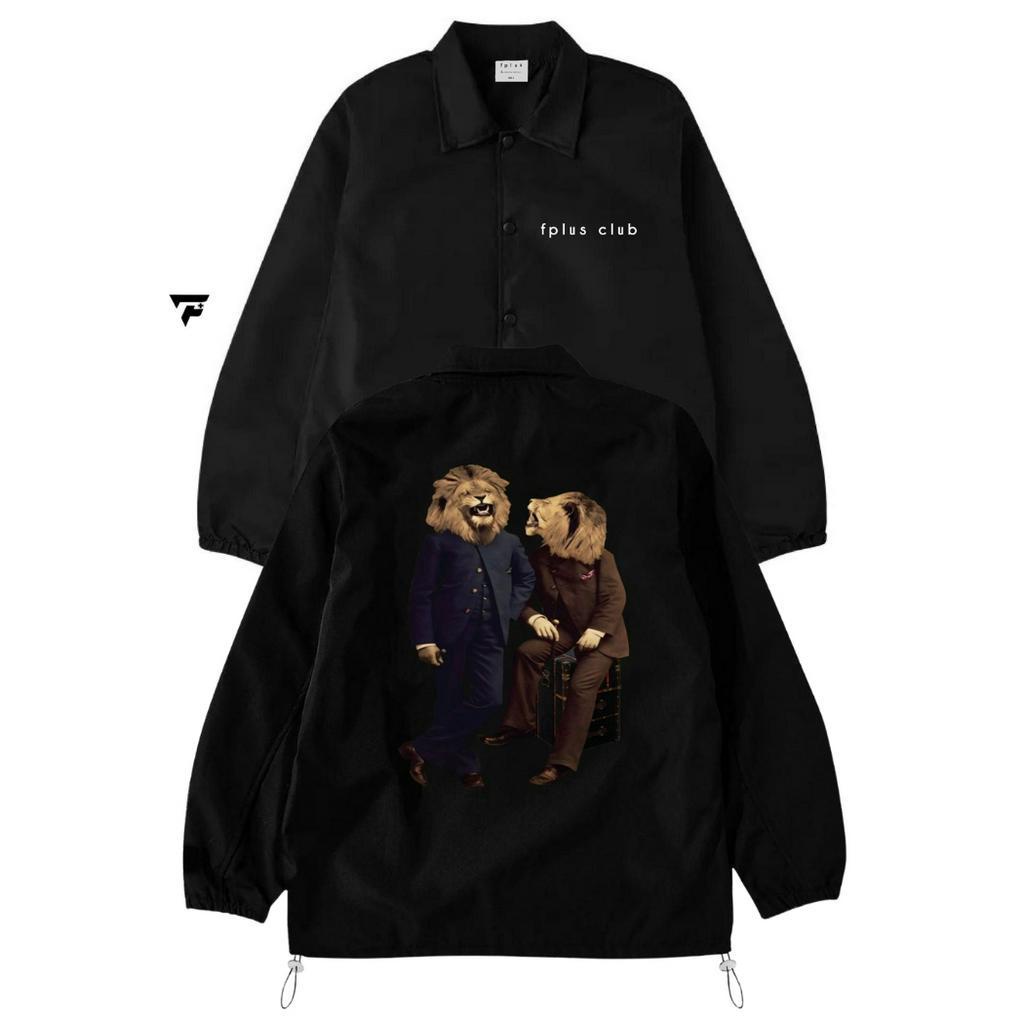 Áo Khoác Gió Basic Unisex FPLUS cổ bẻ dây rút Jacket 2 lớp AKB4