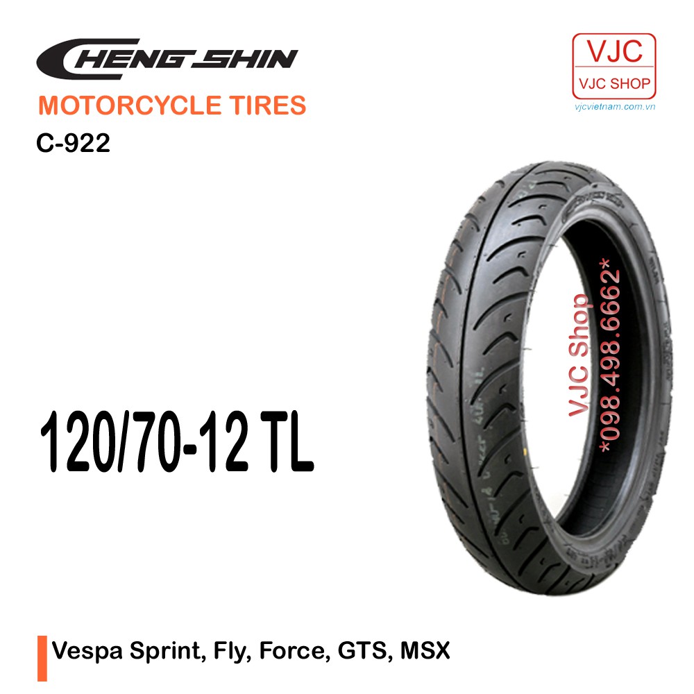 Vỏ xe Cheng Shin C922 120/70-12 TL