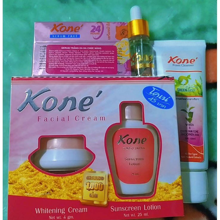 Combo dưỡng trắng kone thái lan