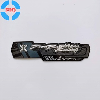 Tem nhôm dán pô xe, ống xả xe gắn máy twobrother racing