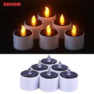 Đèn Led Năng Lượng Mặt Trời Hình Ngọn Nến Màu Vàng