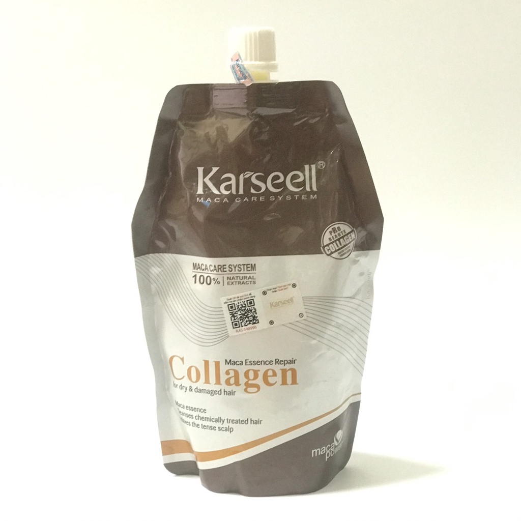 Túi Hấp Tóc Karseell Collagen 500ml Siêu Phục Hồi Tóc Đã Qua Xử Lý Hóa Chất