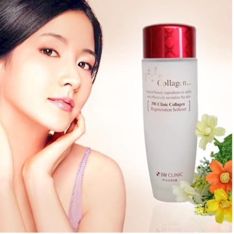 [Hàng Nhập Khẩu] Nước hoa hồng dưỡng da săn chắc chống lão hóa Collagen 3W CLINIC Hàn Quốc