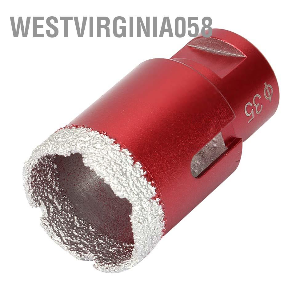 Westvirginia058 Mũi khoan kim cương 10mm / 35mm M14 Chít lõi chân không chuyên nghiệp