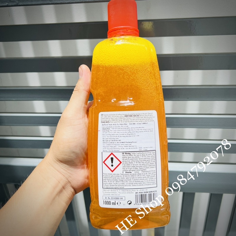 Nước rửa bóng xe Sonax dung tích 1000ml