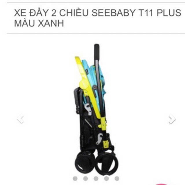 Xe đẩy Seababy T11 xanh lá cho bé (Ít xài thanh lý)