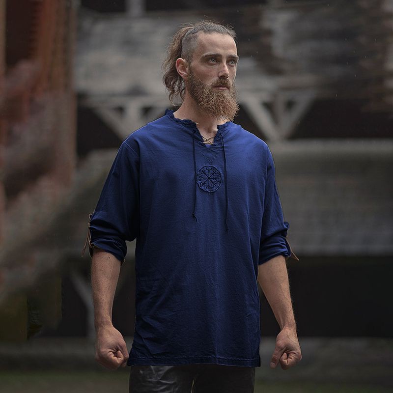 Áo Thun Hóa Trang Phong Cách Viking Cổ Điển Cho Nam
