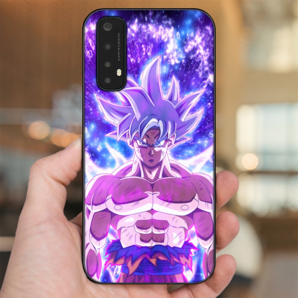 Ốp lưng Realme 7 viền đen in hình Goku Dragon Ball