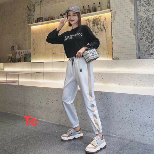 [Mã WARN10 giảm 10k đơn 99k] Quần jogger kaki phối sọc y8 phom 60kg | BigBuy360 - bigbuy360.vn