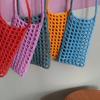 Túi móc len handmade đựng điện thoại
