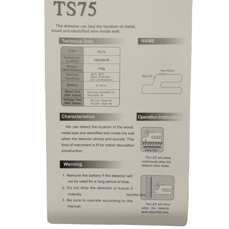 Thiết Bị Kiểm Tra Điện Áp 2 Trong 1 Bằng Kim Loại Có Đèn LED