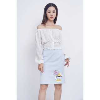 Chân váy kẻ Lady IFU 2243