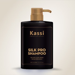 Dầu gội dưỡng phục hồi tóc hư tổn Kassi Silk Pro 500ml