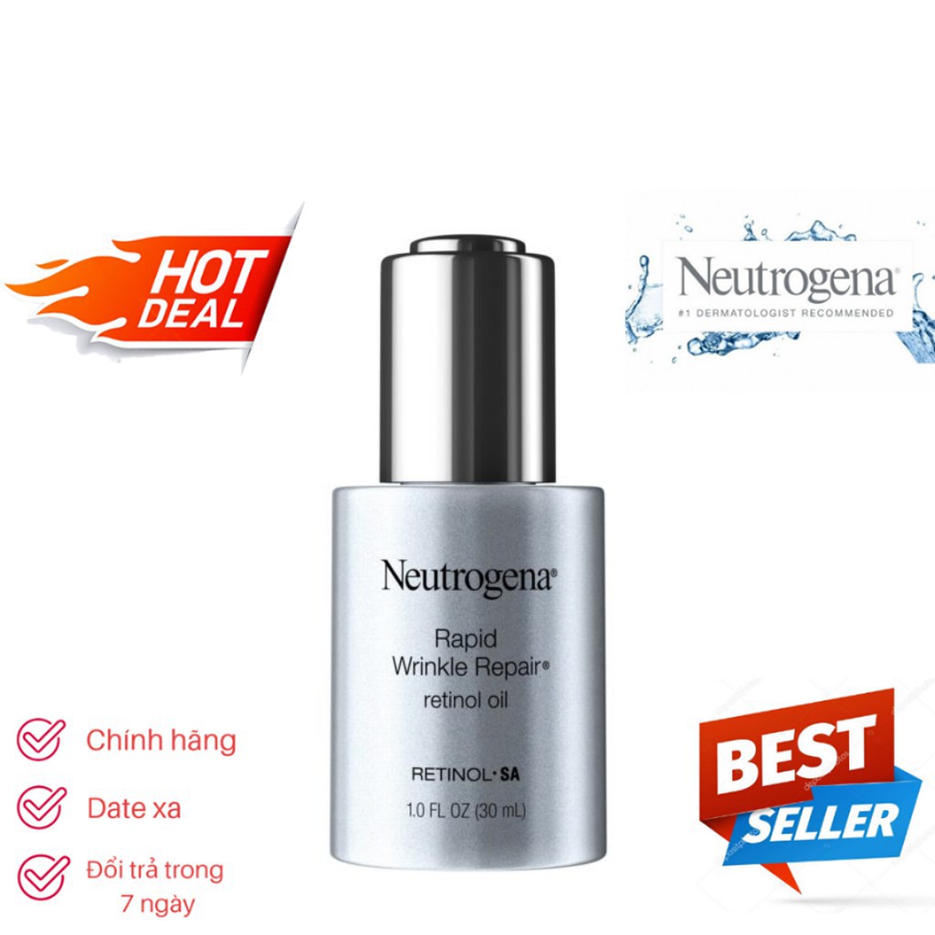 TINH DẦU DƯỠNG DA NEUTROGENA RAPID WRINKLE REPAIR RETINOL OIL 30ML CHÍNH HÃNG - 7610