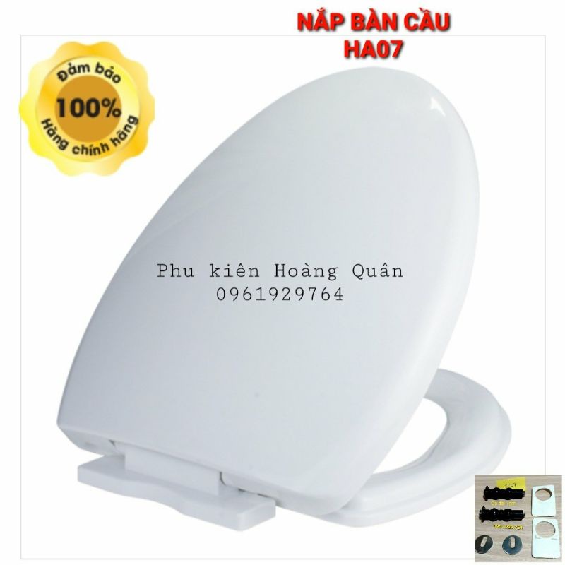 NẮP BỒN CẦU LIỀN KHỐI RƠI ÊM V37M - NẮP BÀN CẦU HA07