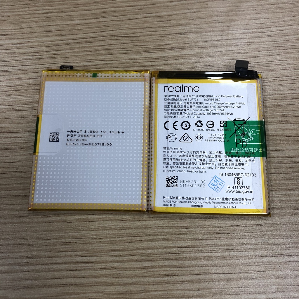 Pin zin Oppo Realme 5 Pro BLP731