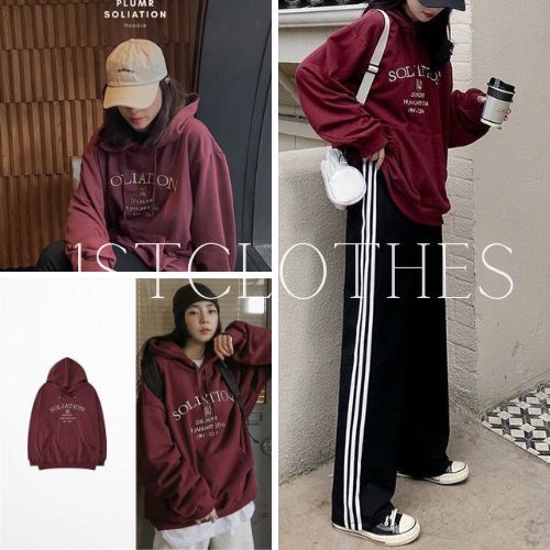 Áo đôi thu đông SOLIA liền mũ ulzzang 1STCLOTHES