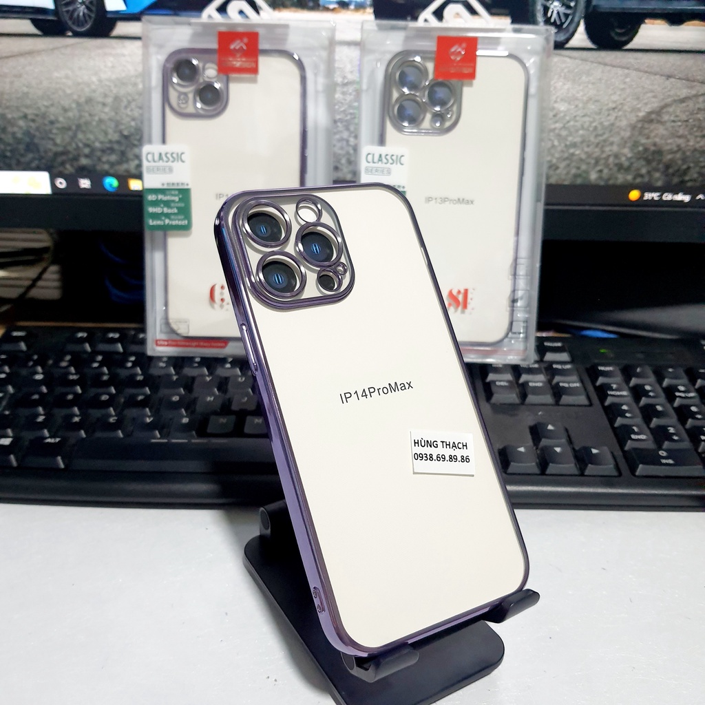 ốp lưng KST lưng trong viền vuông iphone 14 pro max/14/13 pro max /13/12 pro max/12 pro/12/11 pro max bảo vệ camer