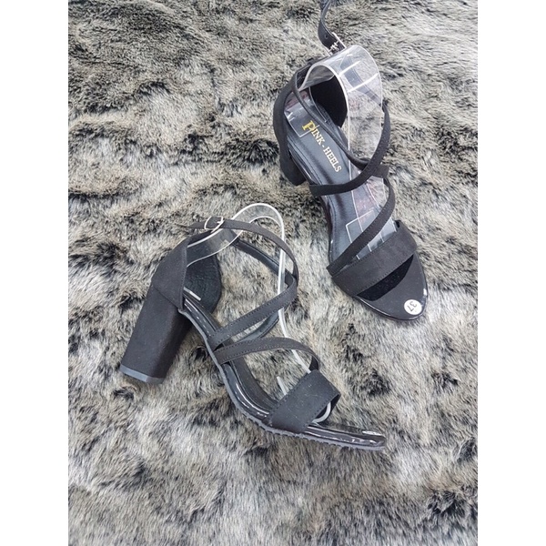 Giày cao gót sandal 7p, quai đan chéo cực chất